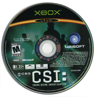 CSI - Crime Scene Investigation (USA) Game Disc